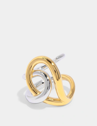 Shop Charlotte Chesnais Blaue Ring -  - Silver/18k Gold Plated In Multicoloured