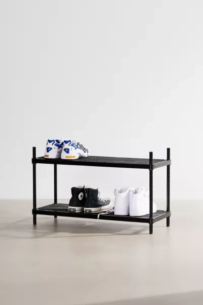 Urban Outfitters Metal Shoe Rack In Black