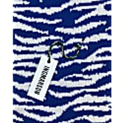 Ingmarson Tiger Wool & Cashmere Scarf Electric Blue In Cashmere