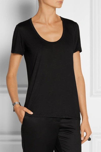 Shop The Row Stilton Jersey Top In Black