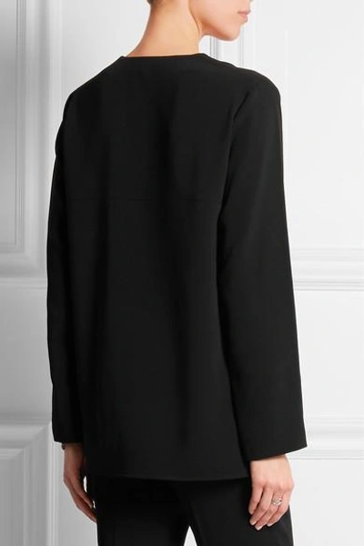 Shop Stella Mccartney Arlesa Stretch-crepe Top In Black