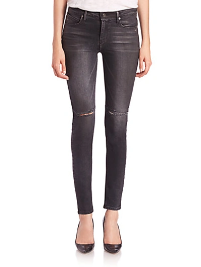 Rta Icon Distressed Skinny Jeans In Bandit