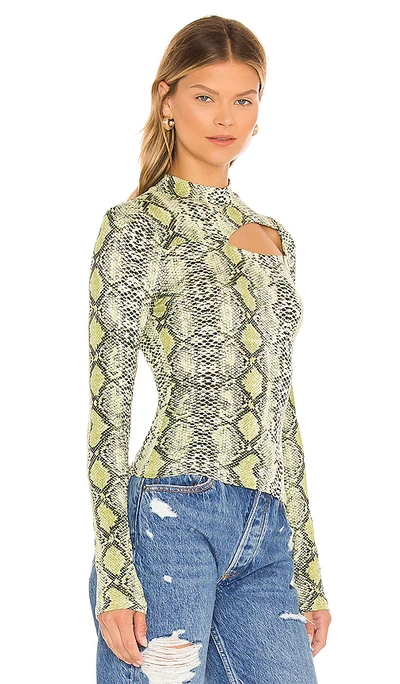 Shop Superdown Polina Cutout Top In Green