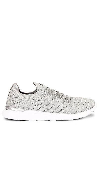 Shop Apl Athletic Propulsion Labs Techloom Wave Sneaker In Metallic Silver