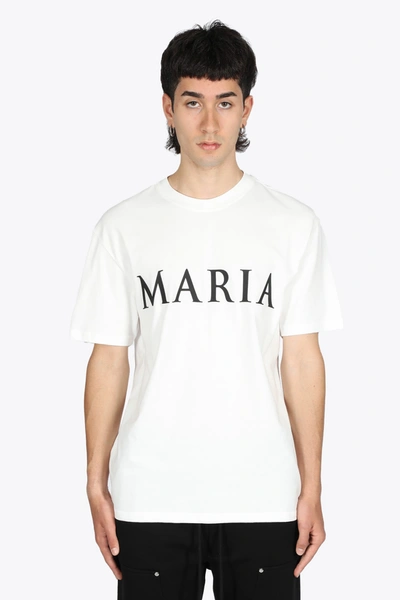 Shop 032c 3-d Maria S/s T-shirt In Bianco