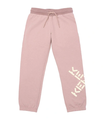 Shop Kenzo Cotton-rich Sweatpants (2-14 Years) In Pink