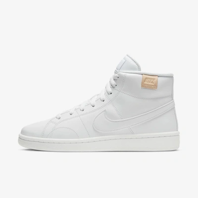 Shop Nike Women's Court Royale 2 Mid Shoes In White