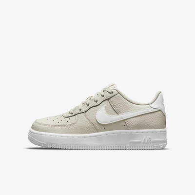 Shop Nike Air Force 1 Big Kids' Shoes In Light Bone,white