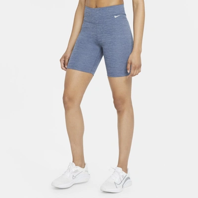 Shop Nike Women's One Mid-rise 7" Biker Shorts In Blue