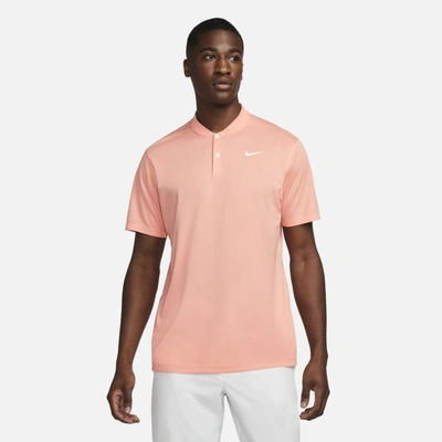 Shop Nike Dri-fit Victory Men's Golf Polo In Crimson Bliss,white