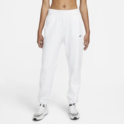 Shop Nike Sportswear Essential Collection Women's Fleece Pants In White,white,black