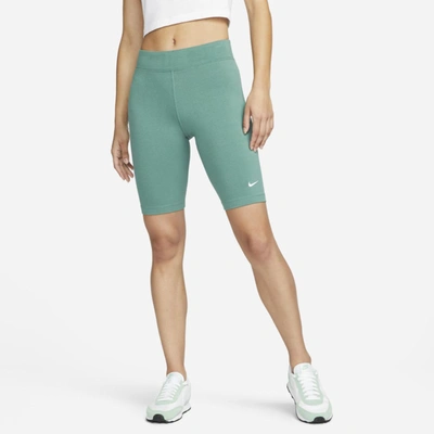 Shop Nike Sportswear Essential Women's Bike Shorts In Bicoastal,white
