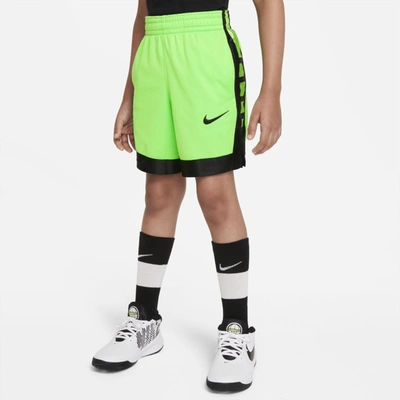 Shop Nike Dri-fit Elite Big Kids' (boys') Basketball Shorts In Green