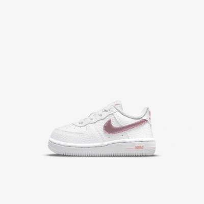 Shop Nike Force 1 Baby/toddler Shoes In White,pink Glaze