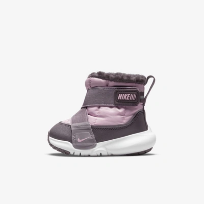 Shop Nike Flex Advance Baby/toddler Boots In Pink Glaze,violet Ore,light Violet Ore,pink Glaze