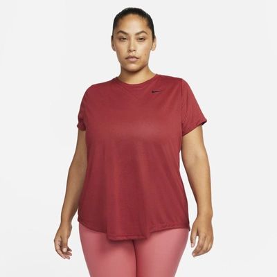 Shop Nike Dri-fit Legend Women's Training T-shirt In Pomegranate,black