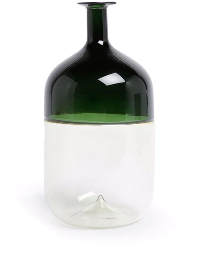 Venini Bolle Tall Glass Vase In White