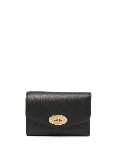 Shop Mulberry Darley Folded Small Wallet In Black
