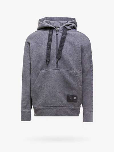 Shop Fendi Sweatshirt In Grey