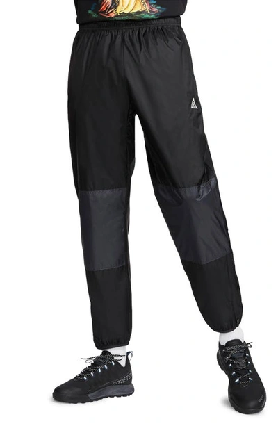 Shop Nike Acg Cinder Cone Pants In Black/ Smoke Grey/ White