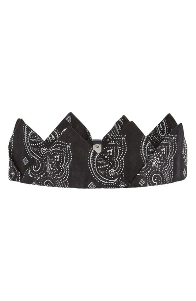 Shop Givenchy Bandana Crown In Black