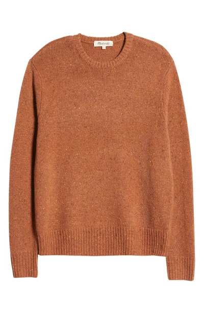 Shop Madewell Crewneck Sweater In Brick Donegal