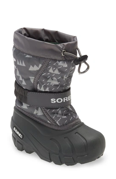 Shop Sorel Flurry Weather Resistant Snow Boot In Quarry/ Grill