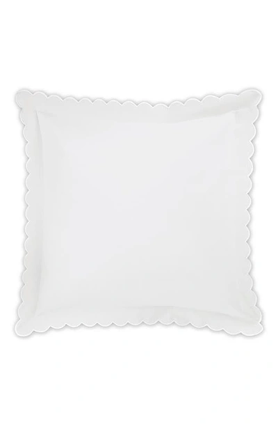 Shop Matouk Diamond Piqué Euro Pillow Sham In White