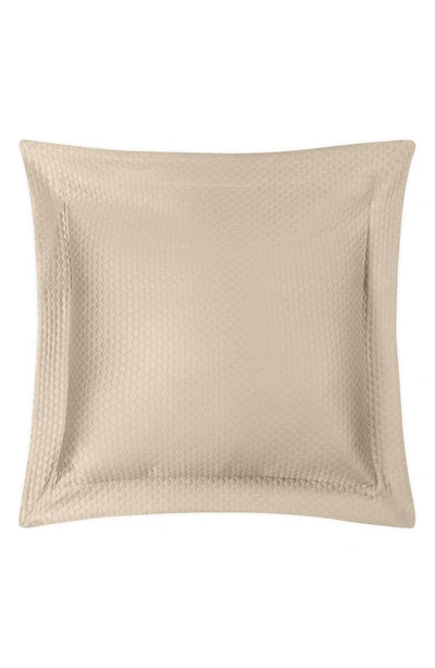 Shop Matouk Pearl Euro Pillow Sham In Almond