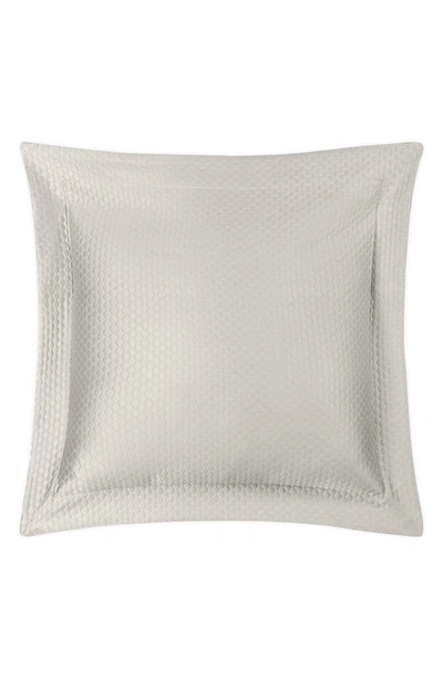 Shop Matouk Pearl Euro Pillow Sham In Silver