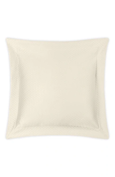 Shop Matouk Pearl Euro Pillow Sham In Ivory