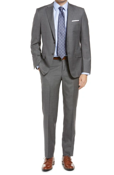 Shop Hickey Freeman Infinity Sharkskin Classic Fit Wool Suit In Grey