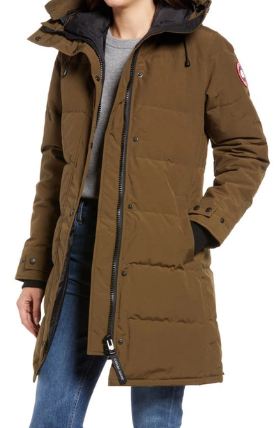 Shop Canada Goose Shelburne Water Resistant 625 Fill Power Down Parka In Military Green