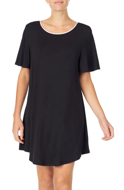 Shop Kate Spade Jersey Sleep Shirt In Black