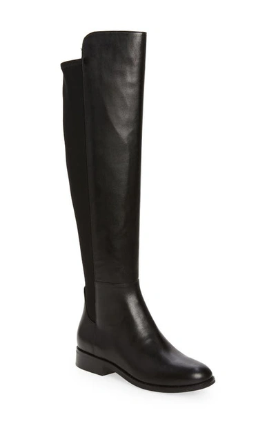 Shop Cole Haan Isabelle Over The Knee Boot In Black Leather