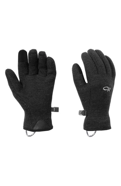 Shop Outdoor Research Flurry Sensor Gloves In Black