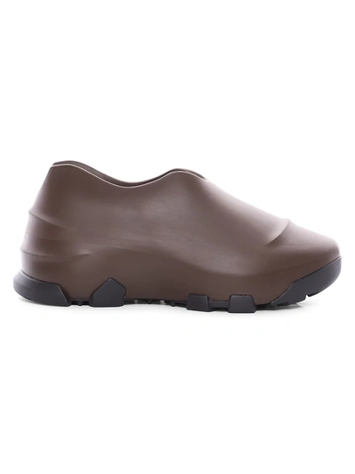 Shop Givenchy Men's Marshmallow Low-top Sneakers In Dark Brown