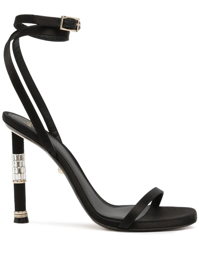 Shop Alevì Letizia High-heel Sandals In Black