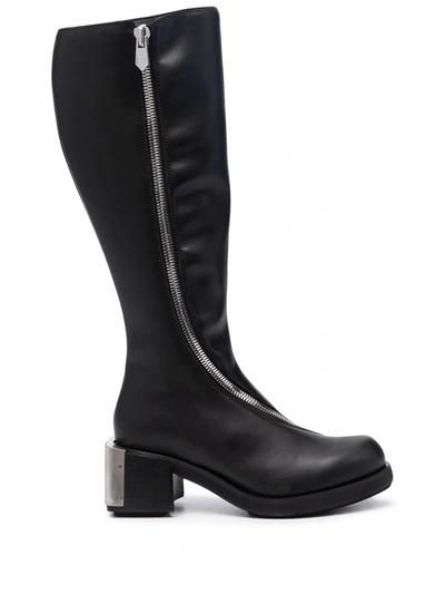 Shop Gmbh Knee-high Zip-up Riding Boots In Black