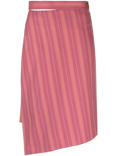 Shop Vivienne Westwood Loose Wb Infinity Skirt In Pink