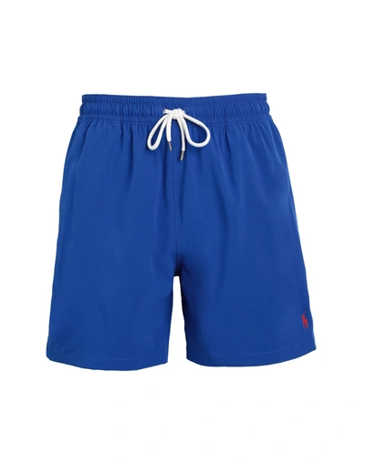 Polo Ralph Lauren Classics Mens Traveller Logo-embroidered Swim Shorts In  Blue | ModeSens