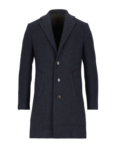 Shop Alessandro Gilles Coats In Dark Blue