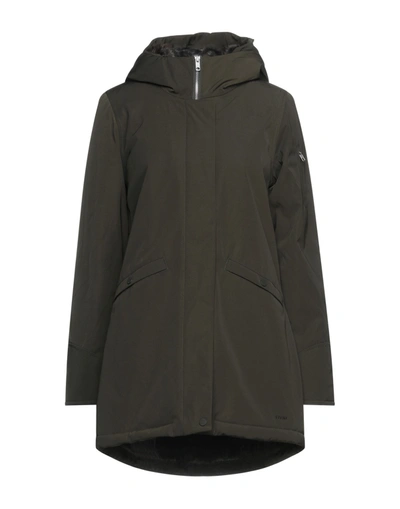 Shop Elvine Coats In Military Green