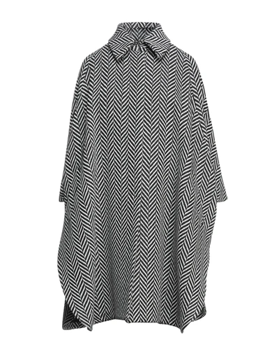 Shop Stella Mccartney Woman Overcoat & Trench Coat Black Size 8-10 Wool, Polyamide