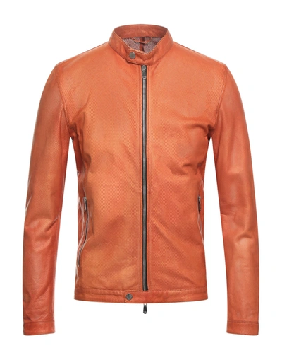 Shop Volfagli Firenze Jackets In Orange