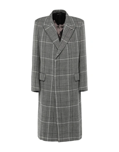 Shop Dunhill Man Coat Grey Size 42 Wool