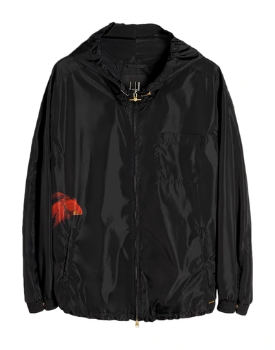 Shop Dunhill Man Jacket Black Size Xxl Polyamide