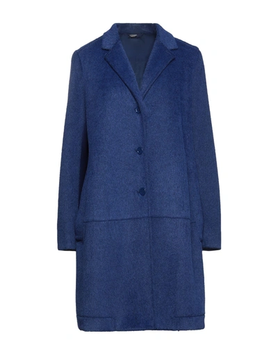 Shop High Woman Coat Blue Size 8 Polyester, Nylon, Elastane