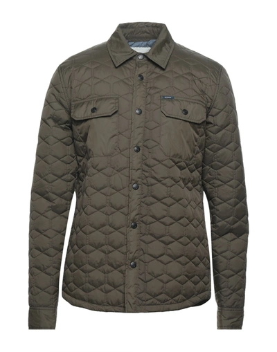 Shop Garcia Down Jackets In Military Green