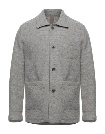 Shop Eleventy Man Coat Grey Size 44 Wool